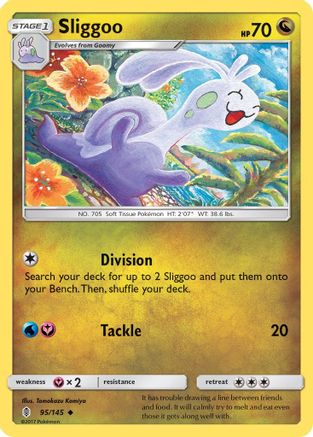 Sliggoo 095/145 - Reverse Holofoil SM Guardians Rising - Uncommon