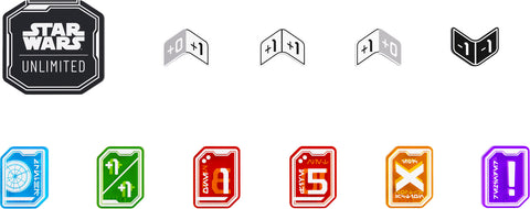 Gamegenic Star Wars Unlimited Acrylic Tokens PRO