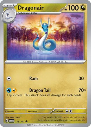 Dragonair 158/197  SV03 Obsidian Flames - Uncommon