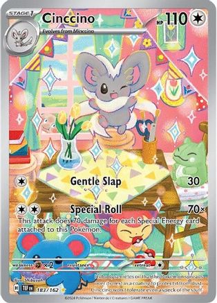 Cinccino 183/162  - Holofoil SV05 Temporal Forces - Illustration Rare