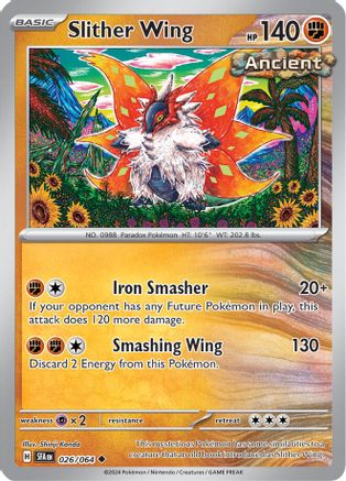Slither Wing 026/064 - Reverse Holofoil SV Shrouded Fable - Uncommon