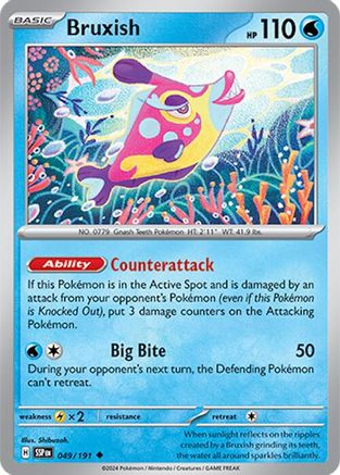 Bruxish 049/191  SV08 Surging Sparks - Uncommon