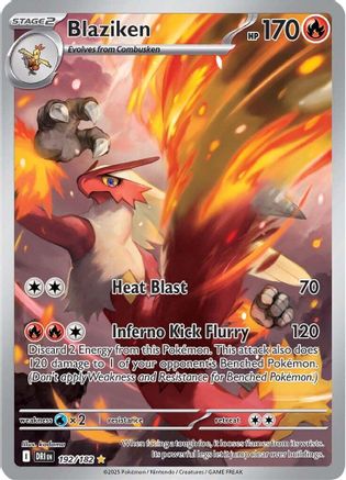 Blaziken 192/182  - Holofoil SV10 Destined Rivals - Illustration Rare
