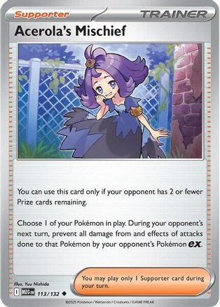 Acerola's Mischief 113/132 ME01 Mega Evolution - Uncommon