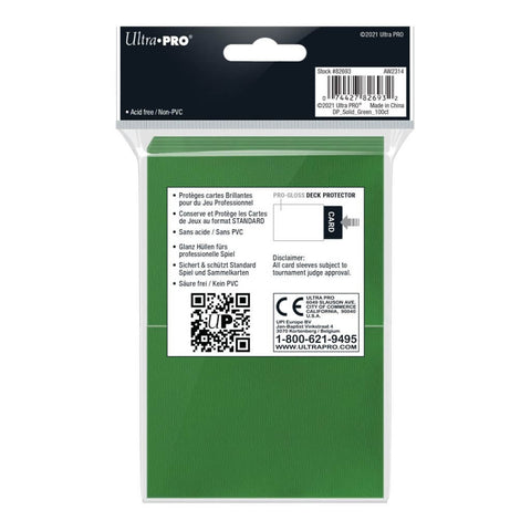 ULTRA PRO Deck Protector - Standard 100ct Green