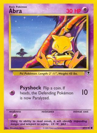 Abra 067/110 - Reverse Holofoil Legendary Collection - Common