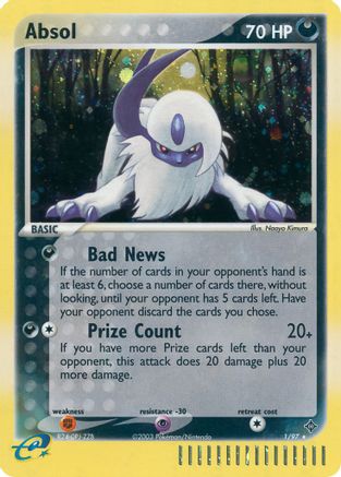 Absol 001 - Holofoil Dragon - Holo Rare