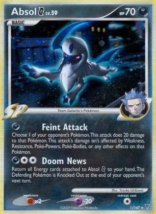 Absol G 001 - Reverse Holofoil Supreme Victors - Holo Rare