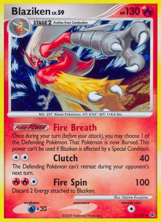 Blaziken 003 - Reverse Holofoil Platinum - Holo Rare