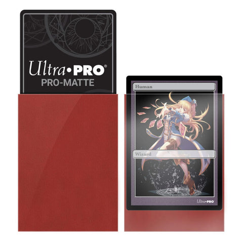 ULTRA PRO - SMALL PRO - Matte - Deck Protector Sleeves Red