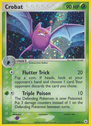 Crobat 003  - Reverse Holofoil Hidden Legends - Holo Rare