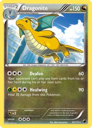 Dragonite 083/116 - Holofoil Plasma Freeze - Holo Rare