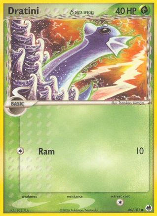 Dratini (Delta Species) 046/101 - Reverse Holofoil Dragon Frontiers - Common
