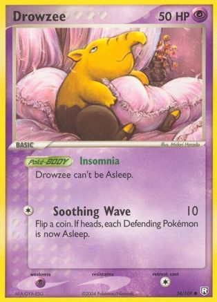 Drowzee 054/109 - Reverse Holofoil Team Rocket Returns - Common