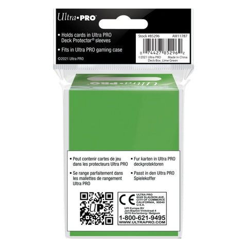 ULTRA PRO Lime Green Deck Box
