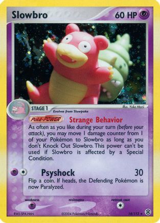 Slowbro 014 FireRed & LeafGreen - Holo Rare