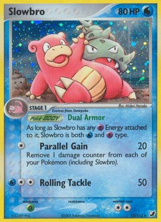 Slowbro 013 - Reverse Holofoil Unseen Forces - Holo Rare