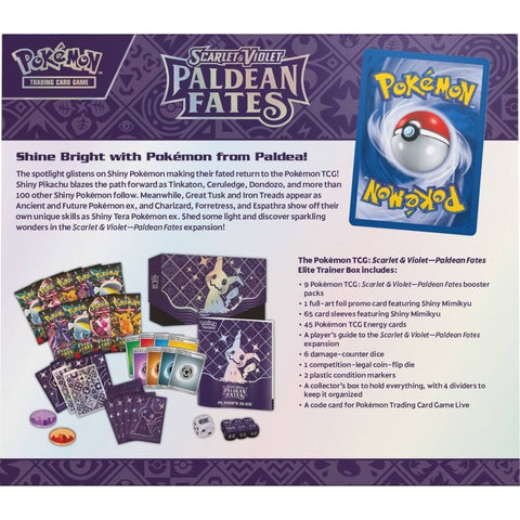 POKÉMON TCG Scarlet & Violet 4.5 Paldean Fates Elite Trainer Box