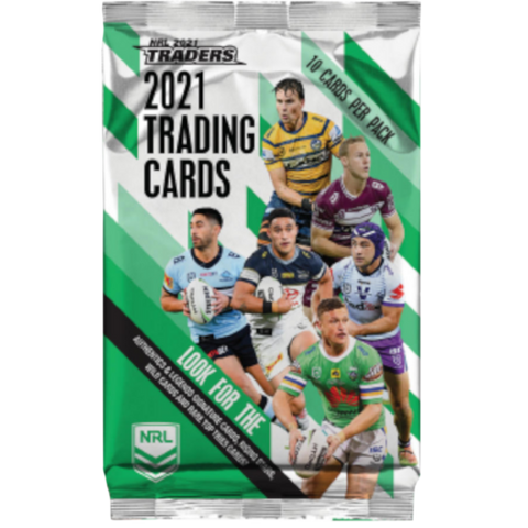 NRL 2021 Trading Cards 10 Card Booster Pack