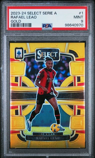2023-24 PANINI SELECT SERIE A #1 RAFAEL LEAO GOLD PSA 9