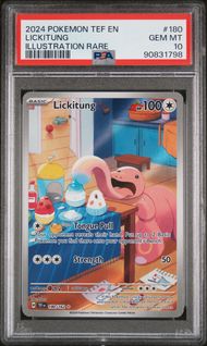 PSA 10 -180 LICKITUNG ILLUSTRATION RARE 2024 POKEMON TEF EN-TEMPORAL FORCES