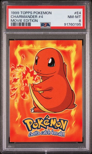PSA 8 CHARMANDER #4 MOVIE EDITION