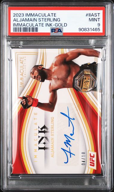 PSA 9 ALJAMAIN STERLING #IIAST IMMACULATE INK-GOLD