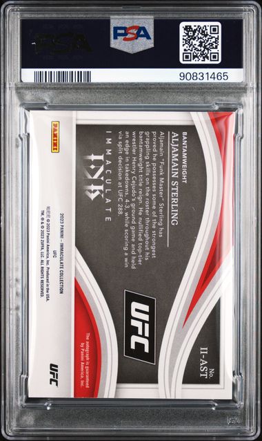 PSA 9 ALJAMAIN STERLING #IIAST IMMACULATE INK-GOLD