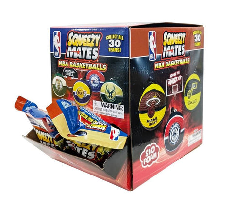 SQUEEZYMATES 2024 NBA 2.5” Squishy Team Basketball