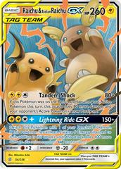 Raichu & Alolan Raichu GX #54 Pokemon Unified Minds