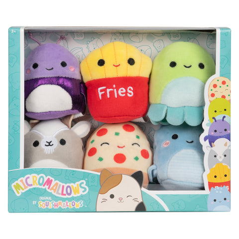 Squishmallows Micromallows 6 Pack Assortment 2.5" (4 in the Assortment)