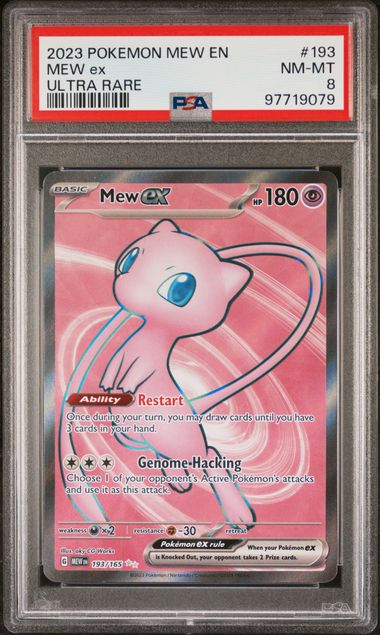 PSA 8 MEW ex 193 ULTRA RARE