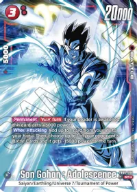 Son Gohan : Adolescence - FB02-018 (Alternate Art) - Blazing Aura (FB02)