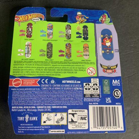 Hot Wheels Skate Tony Hawk Fingerboard & Skate Shoes for Kids (Styles May Vary)