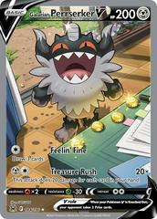 Galarian Perrserker V #184 Pokemon Lost Origin