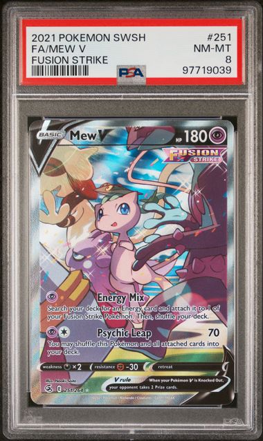 PSA 8 FA/MEW V 251 FUSION STRIKE