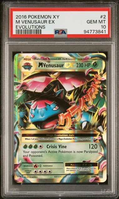 PSA 10 M VENUSAUR EX 2 EVOLUTIONS
