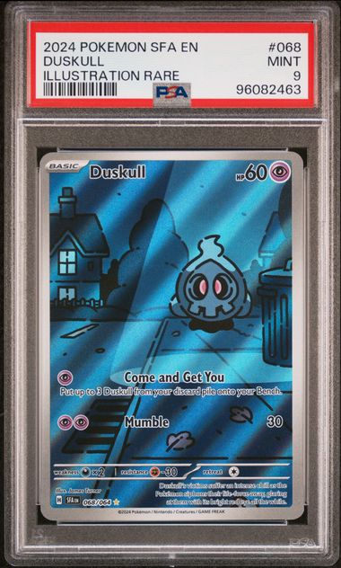 PSA 9 2024 POKEMON SFA EN-SHROUDED FABLE 068 DUSKULL ILLUSTRATION RARE