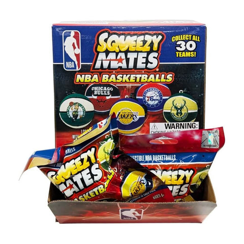 SQUEEZYMATES 2024 NBA 2.5” Squishy Team Basketball