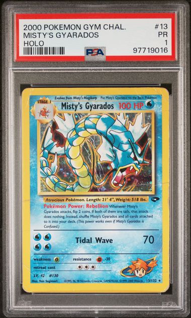 PSA 1 MISTY'S GYARADOS HOLO 13