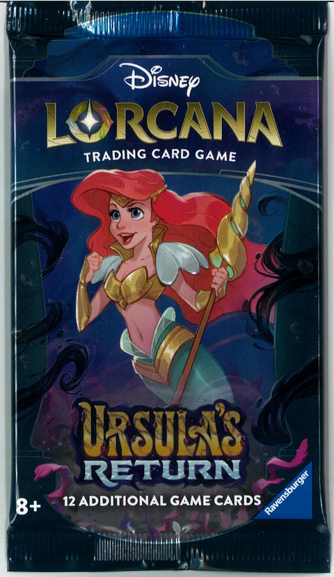 Disney Lorcana Trading Cards Game Booster Pack -Set 4: Ursula's Return, Multicolour