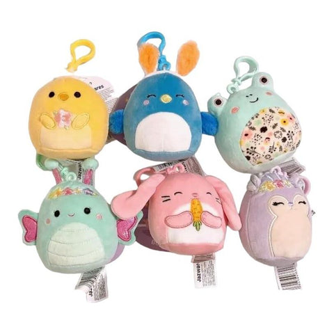 Squishmallows 2024 3.5" Mini Clip On Keychain Plush Doll Reina