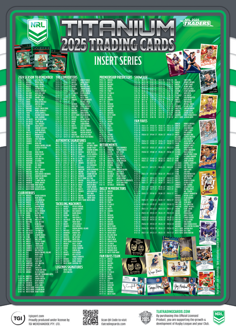 NRL 2025 Traders Titanium Sealed Booster Pack