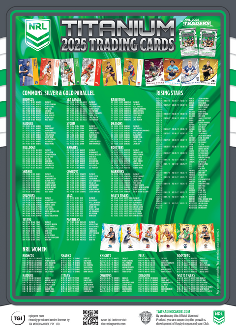 NRL 2025 Traders Titanium Sealed Booster Pack
