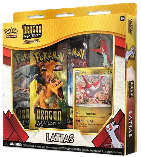 POKEMON TCG DRAGON MAJESTY PIN COLLECTION BOX - LATIAS