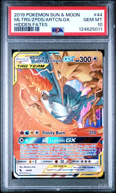 2019 POKEMON SUN & MOON HIDDEN FATES #44 MLTRS/ZPDS/ARTCN.GX HIDDEN FATES