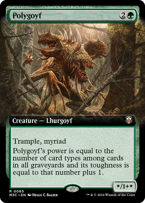 Polygoyf (Extended Art) (M3C-065) - Modern Horizons 3 Commander: (Extended Art)
