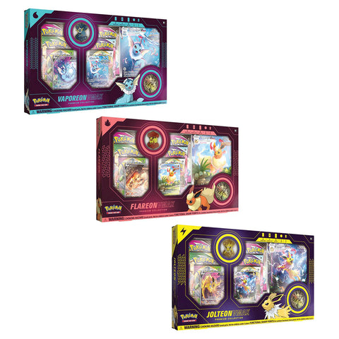Pokemon TCG – Eevee Evolution Vmax Premium Collection (Vaporeon, Jolteon & Flareon Trio)
