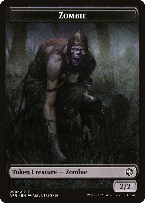 Zombie Token (AFR-009) - Adventures in the Forgotten Realms Tokens Foil