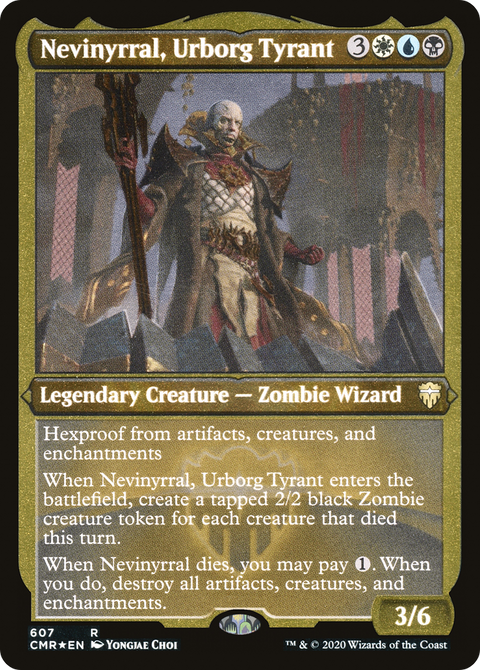 Nevinyrral, Urborg Tyrant (Foil Etched) (CMR-607) - Commander Legends Foil